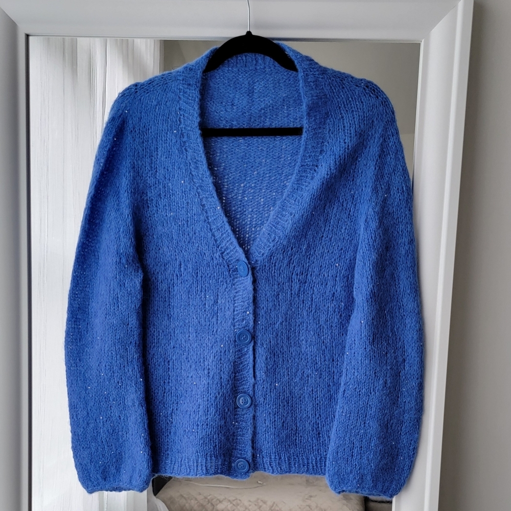 Handmade Alpaca Silk Cardigan sz S-L